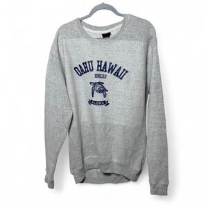 Isaac's Designs grey Oahu Hawaii turtle crewneck‎ sweatshirt Size L #hawaii